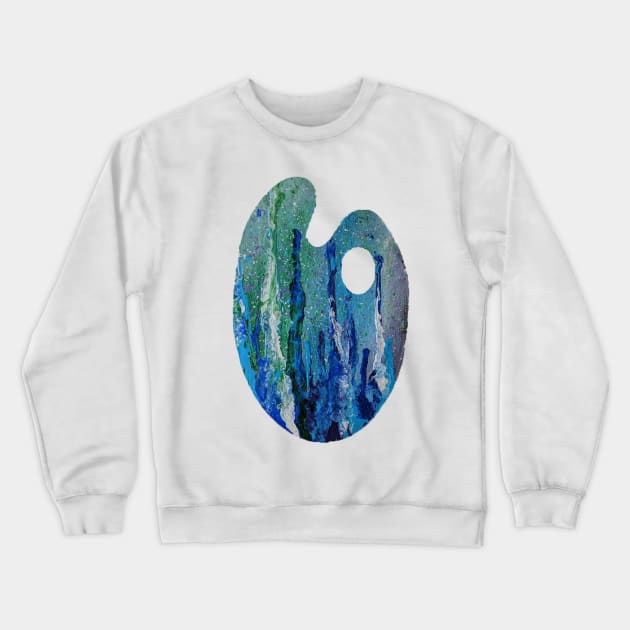 Paint Palette Crewneck Sweatshirt by cgouge.art